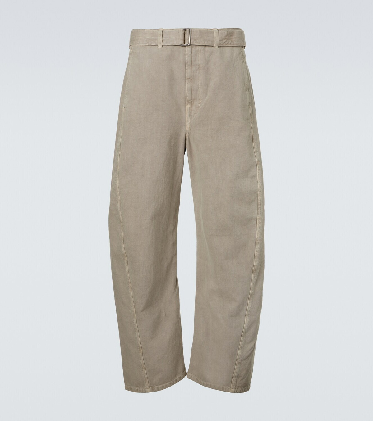 Lemaire Twisted belted cotton twill pants