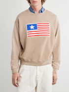 Cherry Los Angeles - Embroidered Cotton-Jersey Sweater - Brown