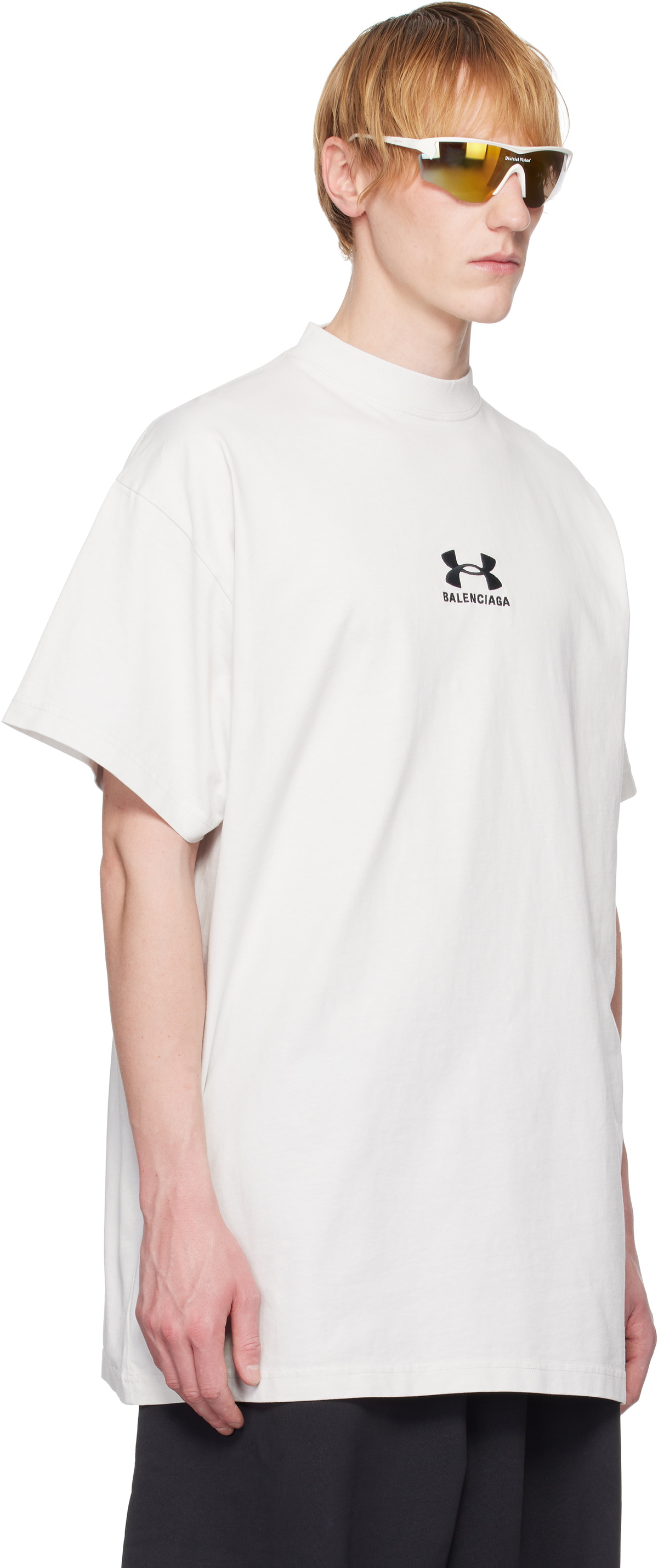 Balenciaga White Under Armour Edition Oversized T-shirt
