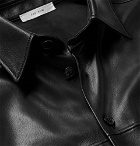 The Row - Johnny Leather Shirt Jacket - Black