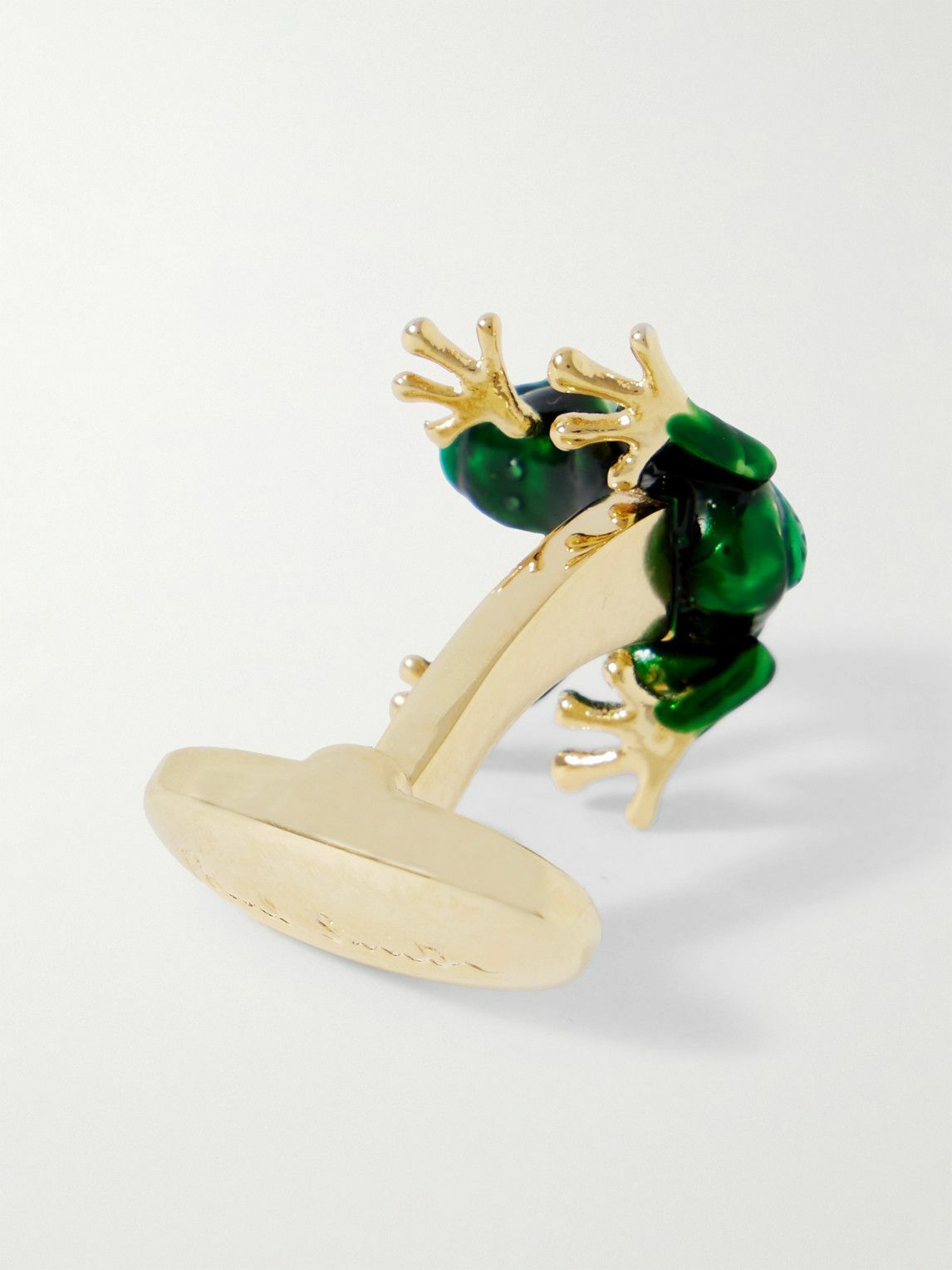 Paul Smith - Frog Gold-Tone Enamel Cufflinks