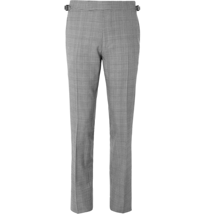 Photo: TOM FORD - Slim-Fit Prince of Wales Checked Wool Suit Trousers - Gray