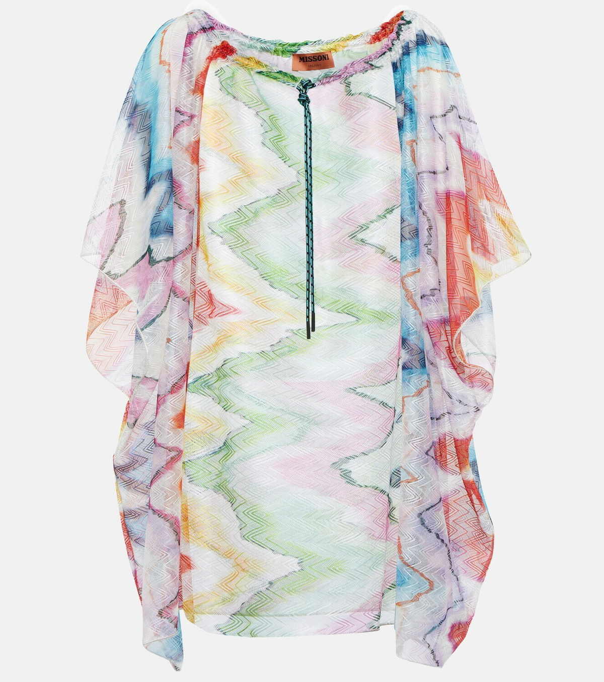 Missoni Mare Zig-zag jacquard beach minidress