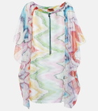 Missoni Mare Zig-zag jacquard beach minidress