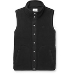 Gramicci - Boa Grosgrain-Trimmed Micro Fleece Gilet - Black