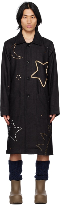 Photo: Sky High Farm Workwear Black Constellation Coat