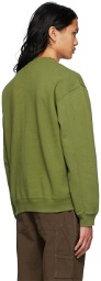 Brain Dead Green Cotton Sweatshirt