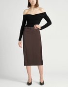 Incotex By Slowear Womens Midi skirt Dark in Brown