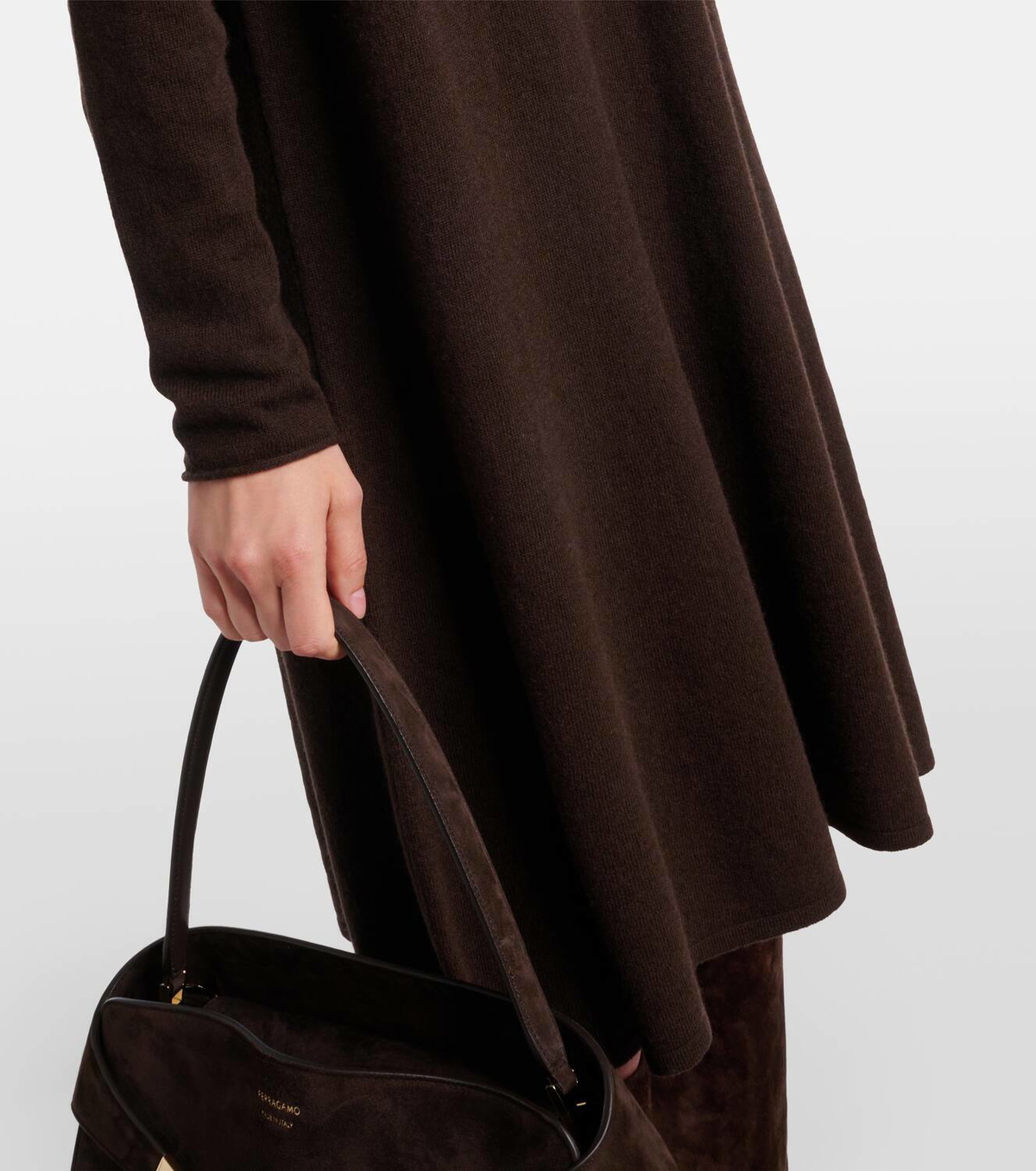 Jardin des Orangers Wool and cashmere midi dress
