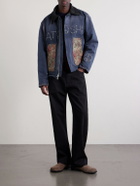Satoshi Nakamoto - Logo-Embellished Cotton-Canvas Jacket - Blue