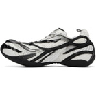 Balenciaga White & Black Soleless Sneakers