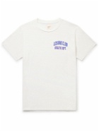Pasadena Leisure Club - Athletic Dept. Logo-Print Garment-Dyed Cotton-Jersey T-Shirt - White