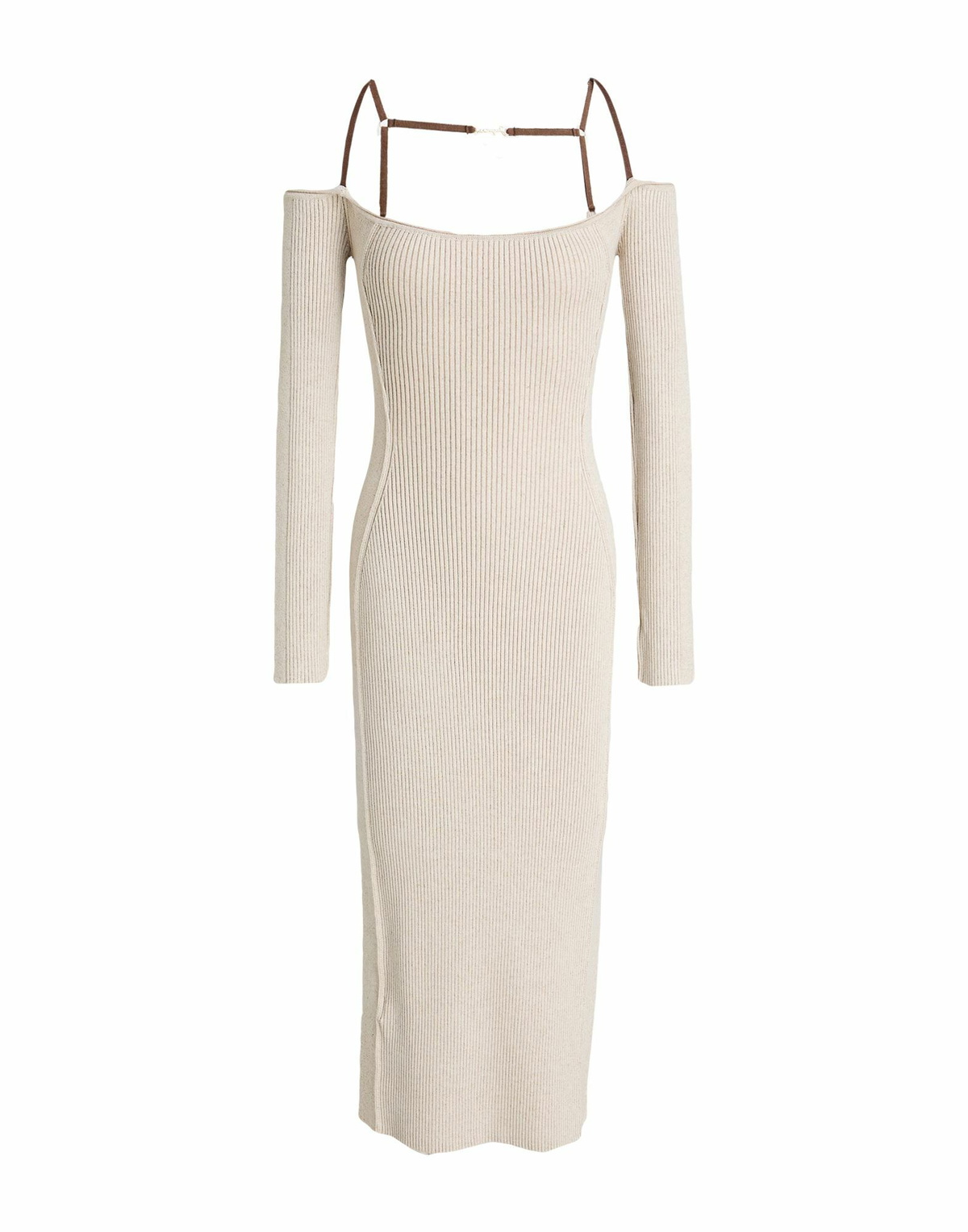 Jacquemus Womens Midi dress in Beige