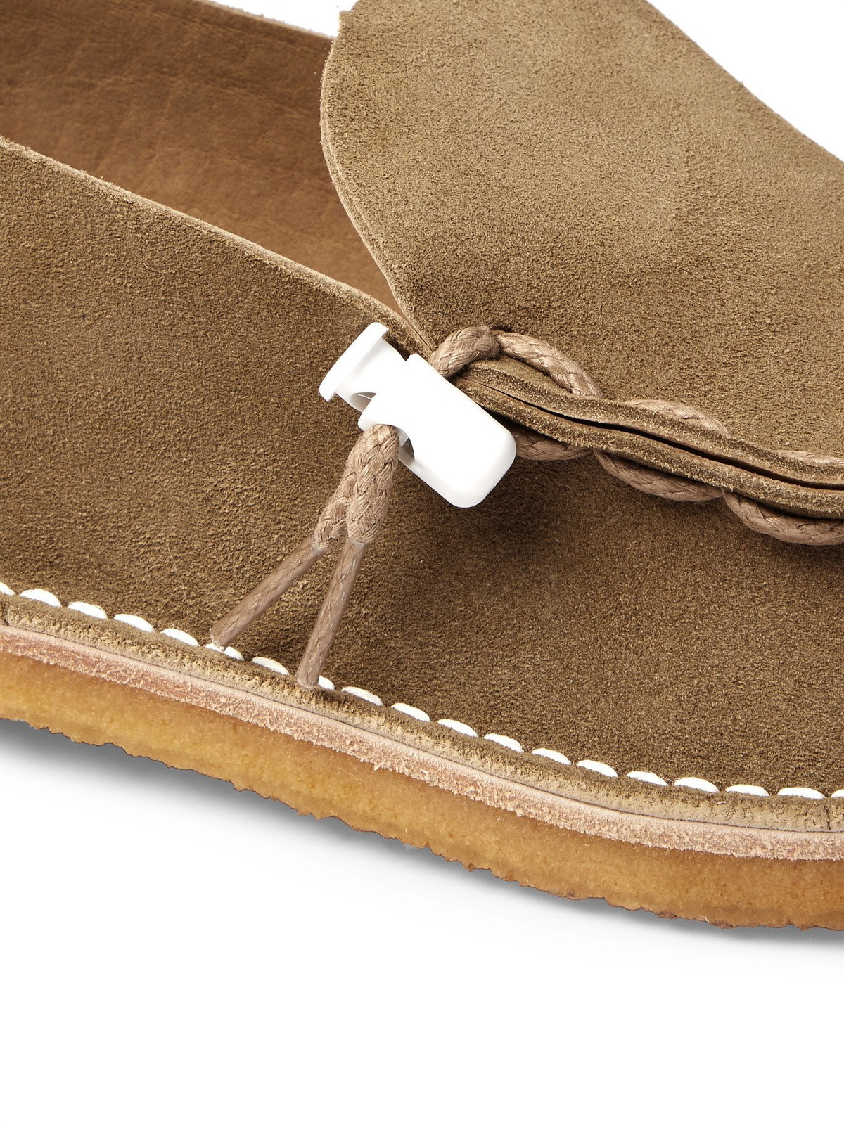 Hender Scheme - Self Lace Mocca Suede Loafers - Brown Hender Scheme