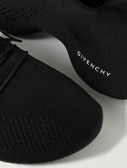 Givenchy - TK-360 Logo-Print Stretch-Knit Sneakers - Black