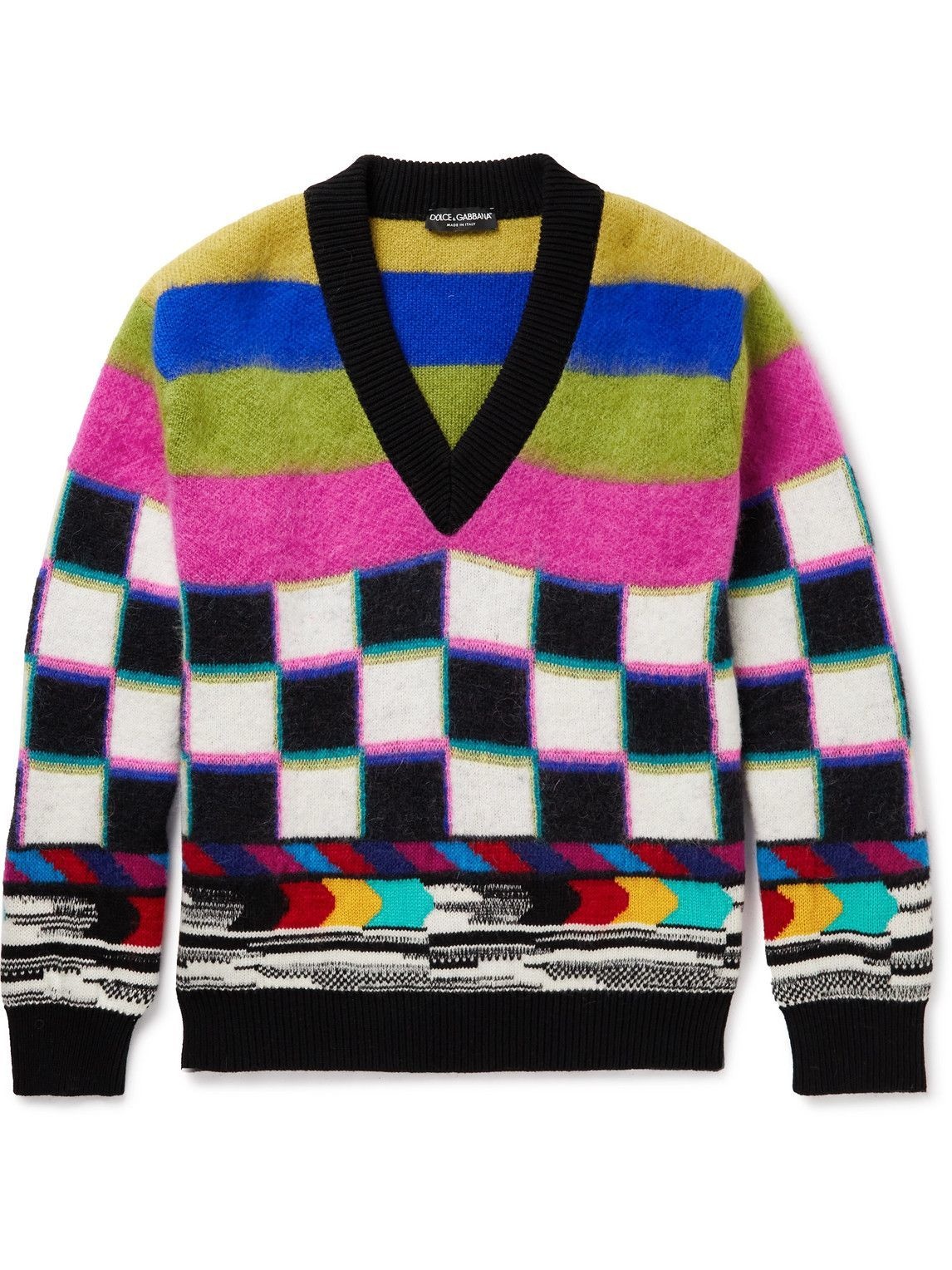 Dolce & Gabbana - Jacquard-Knit Sweater - Multi Dolce & Gabbana