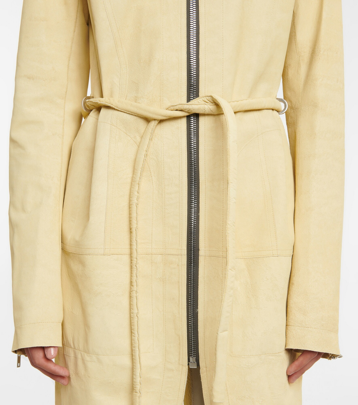 Rick Owens - Klaus distressed leather coat