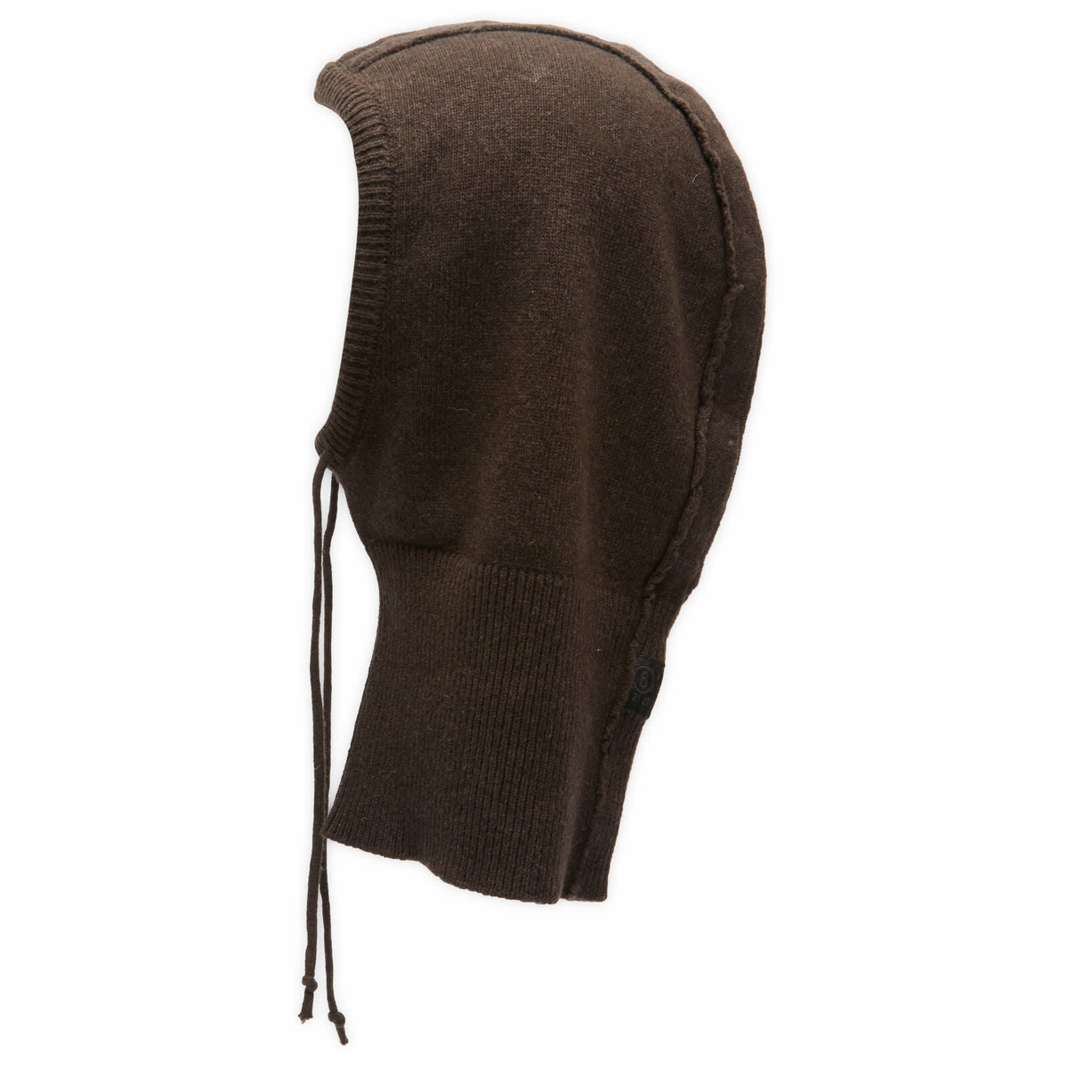 MM6 Maison Margiela Women's Knitted Balaclava Hood in Brown