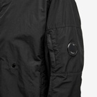C.P. Company Men's Flatt Nylon Reversible Hooded Jacket in Black