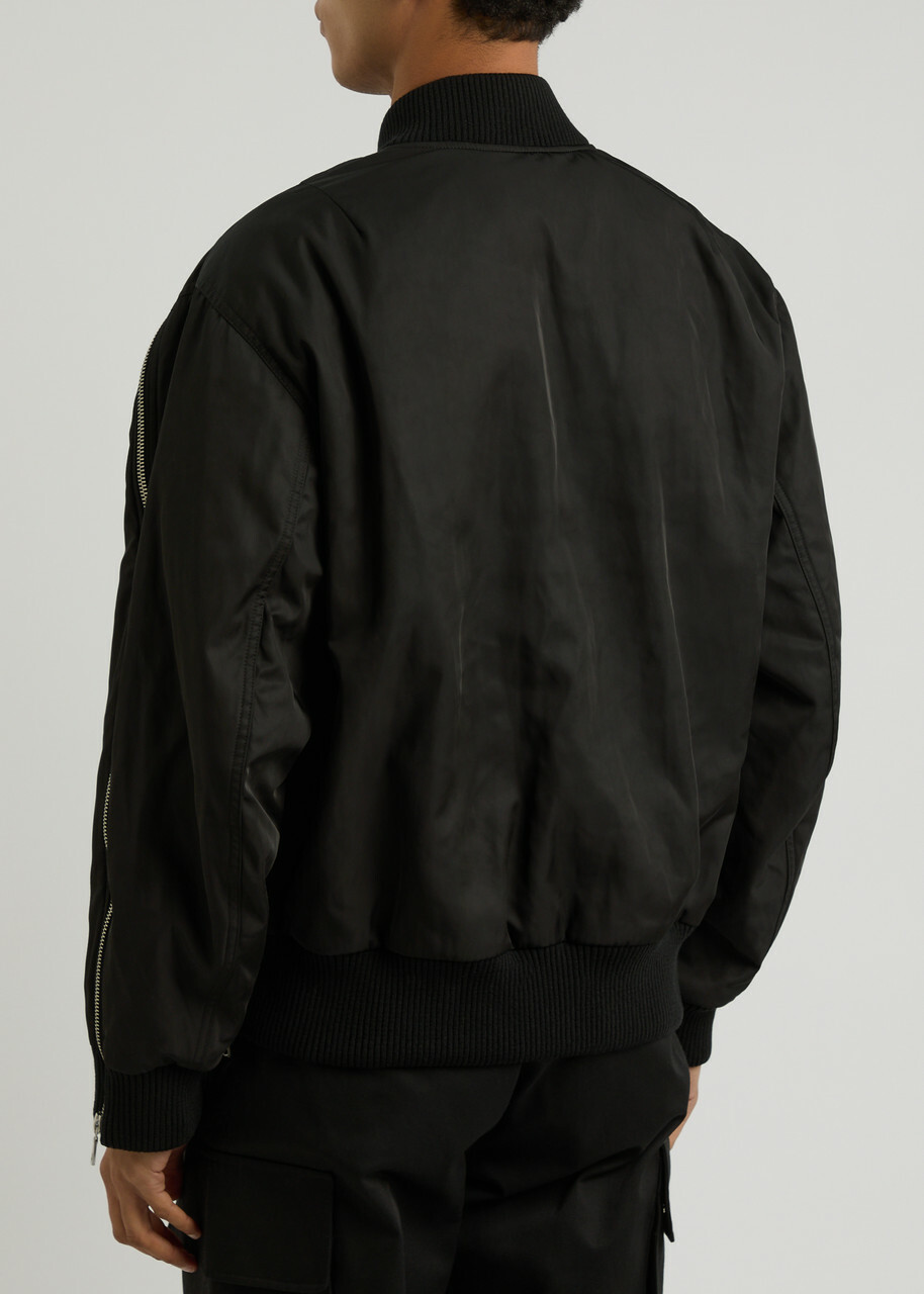 Dries Van Noten Vilmory Shell Bomber Jacket Black Dries Van Noten