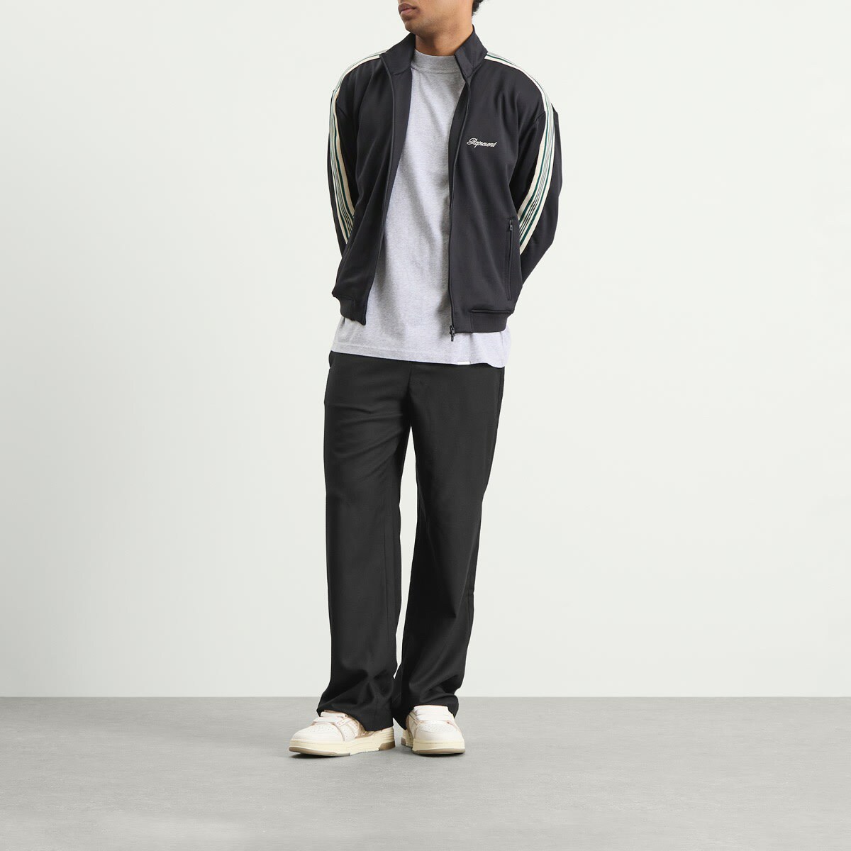 Represent Men's Taped Track Jacket in Jet Black