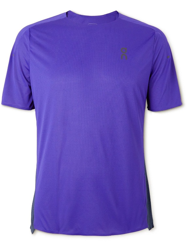 Photo: ON - Performance Mesh and Jersey T-Shirt - Blue