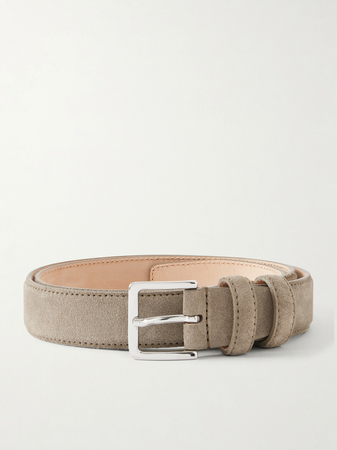 Mr P. - 3cm Suede Belt - Gray