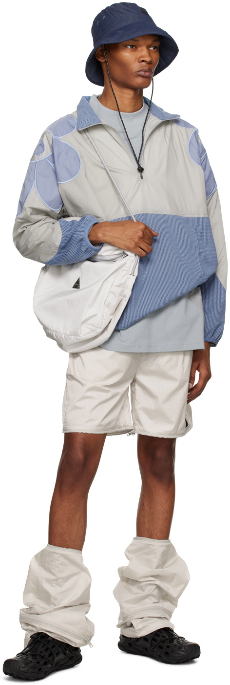 Perks and Mini Blue & Gray Gesture Microgrid Jacket