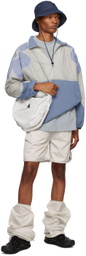 Perks and Mini Blue & Gray Gesture Microgrid Jacket