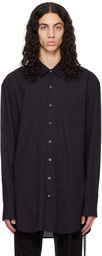 Ann Demeulemeester Black Striped Mark Shirt