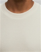 Calvin Klein Jeans Badge Waffle Ls Tee White - Mens - Longsleeves