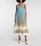 Zimmermann Chintz floral cutout midi dress