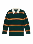 Guest In Residence - Rugby Striped Cashmere Polo Shirt - Green