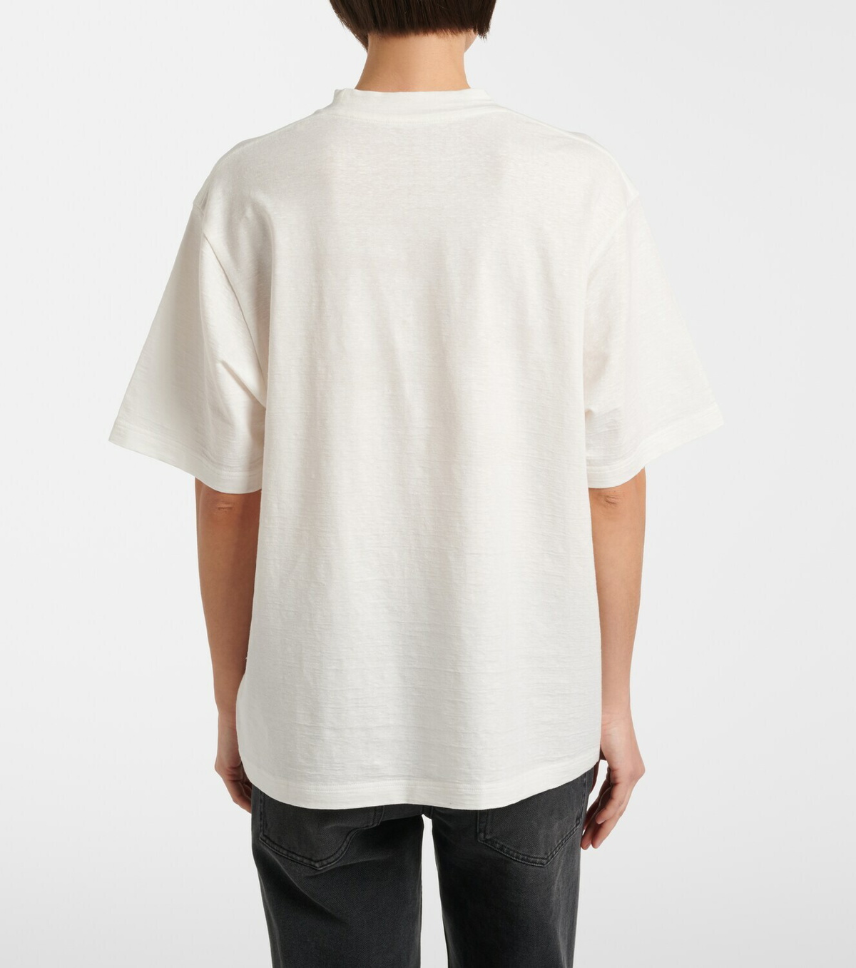 The Row Estavo oversized linen-blend T-shirt