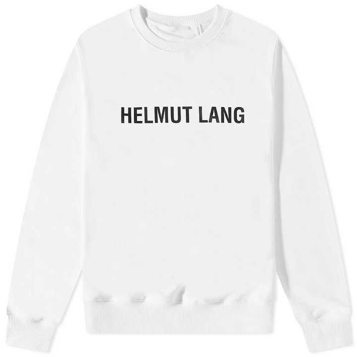 Photo: Helmut Lang Men's Logo Crew Sweat in White