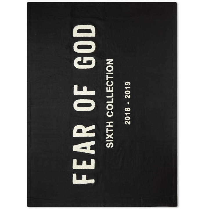 Photo: Fear of God Chenille Embroidered Throw