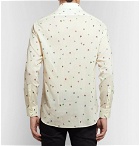 Saint Laurent - Printed Wool Shirt - Men - Off-white
