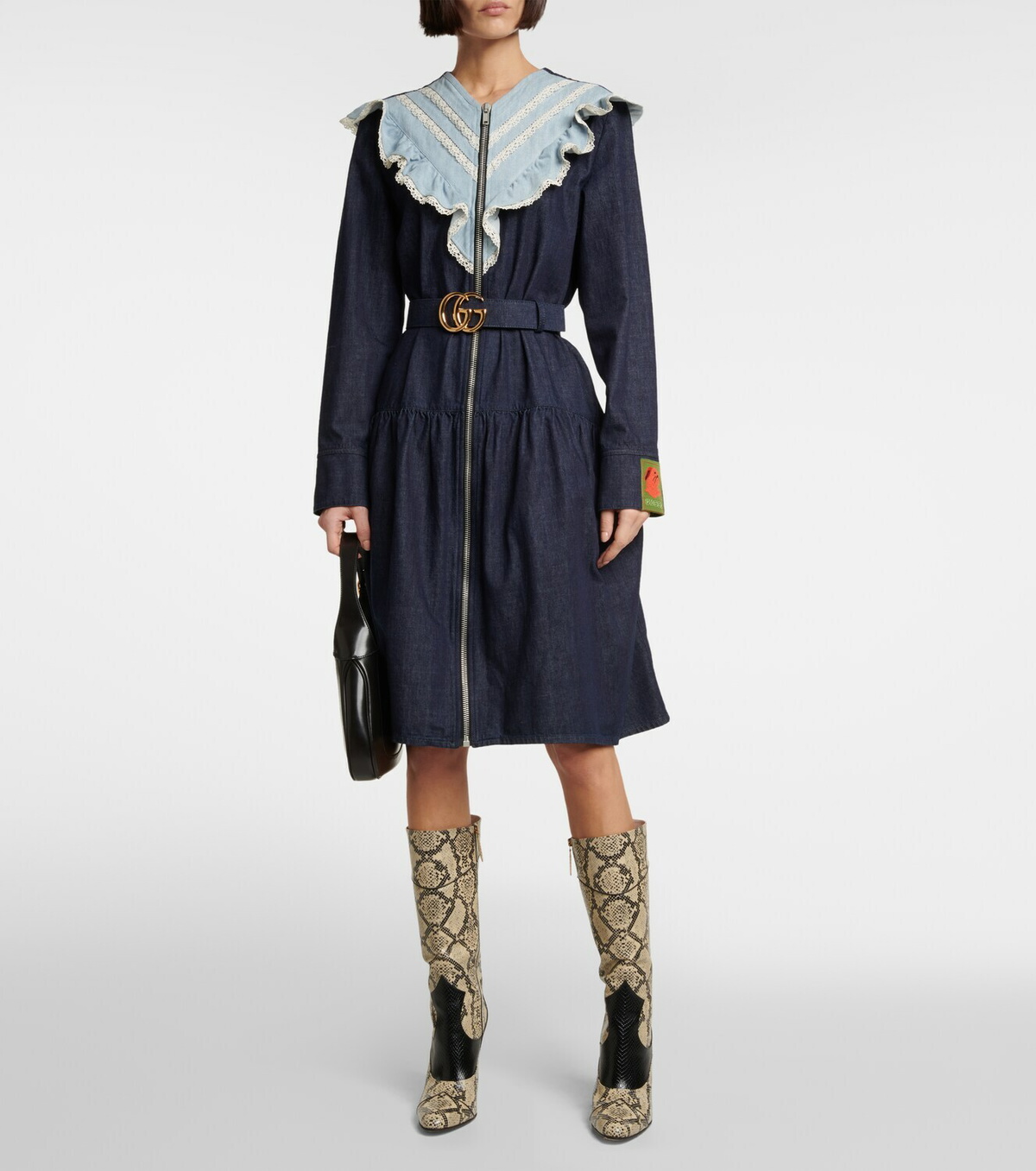 white christmas dresses Gucci blue denim dress – Wararni.com