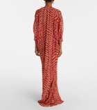 Johanna Ortiz Printed georgette maxi dress