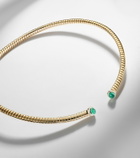 Marina B 18kt yellow gold necklace with emeralds and diamonds