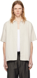 Pilgrim Surf + Supply Off-White Claude Short Sleeve Shirt