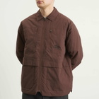 KA_YO_Prototype Men's Insulated Overshirt in Burnt Wine