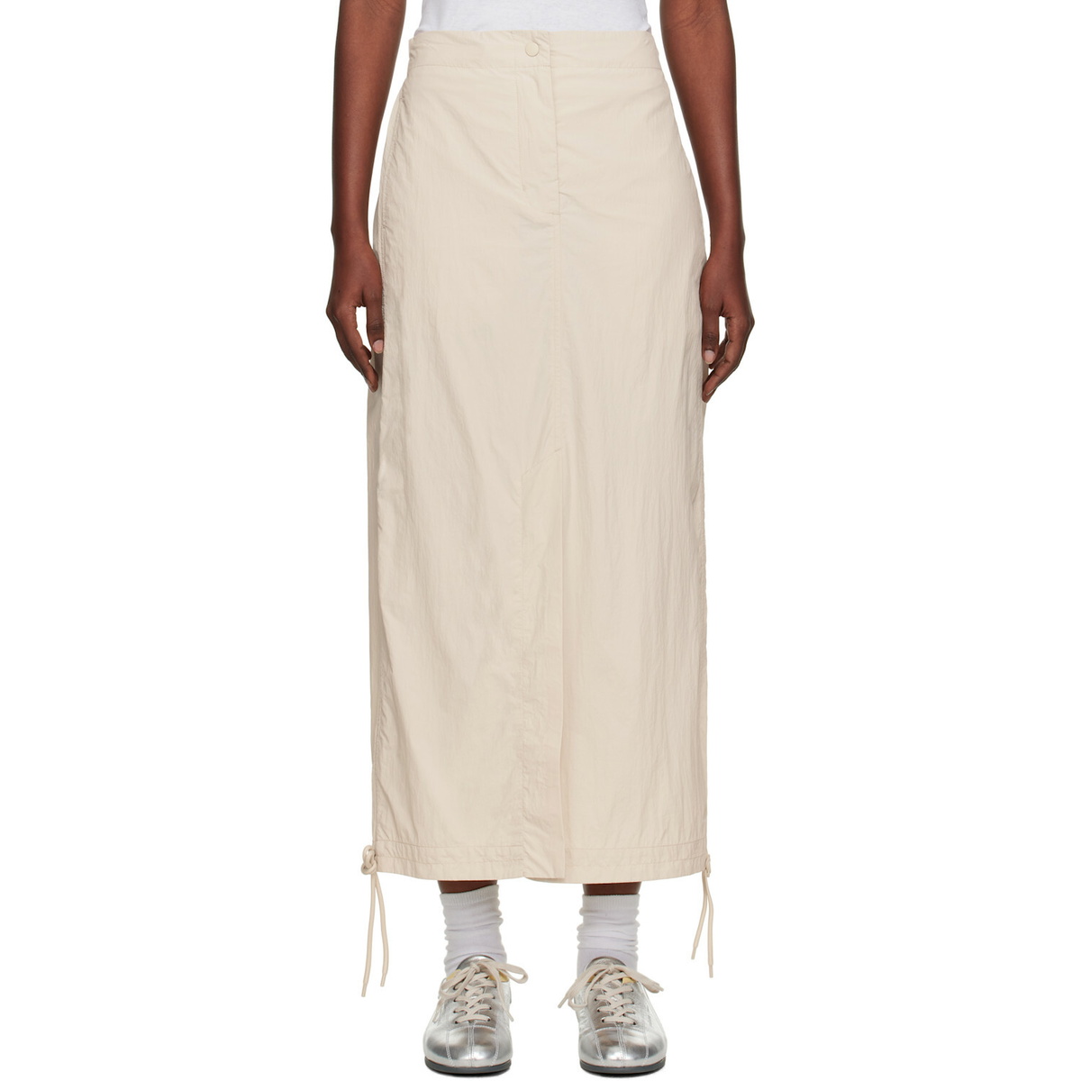 Holzweiler Beige Lt Track Maxi Skirt