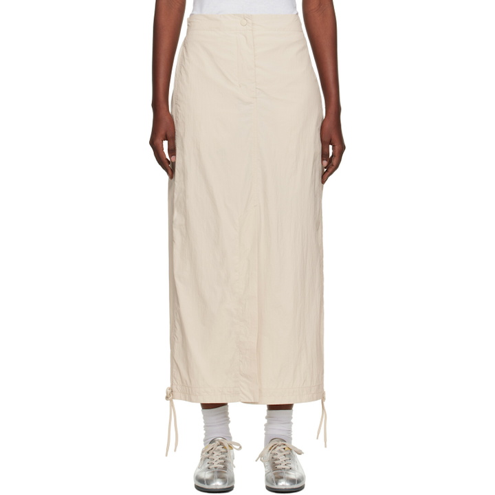 Photo: Holzweiler Beige Lt Track Maxi Skirt
