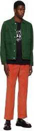 PS by Paul Smith Green Over-Dyed Denim Jacket