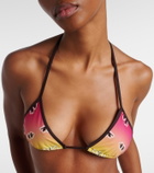 The Attico Printed bikini