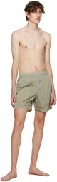 Stone Island Khaki Patch Swim Shorts