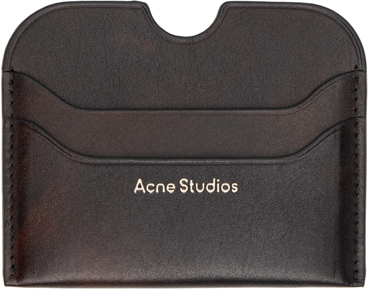Photo: Acne Studios Brown Leather Card Holder