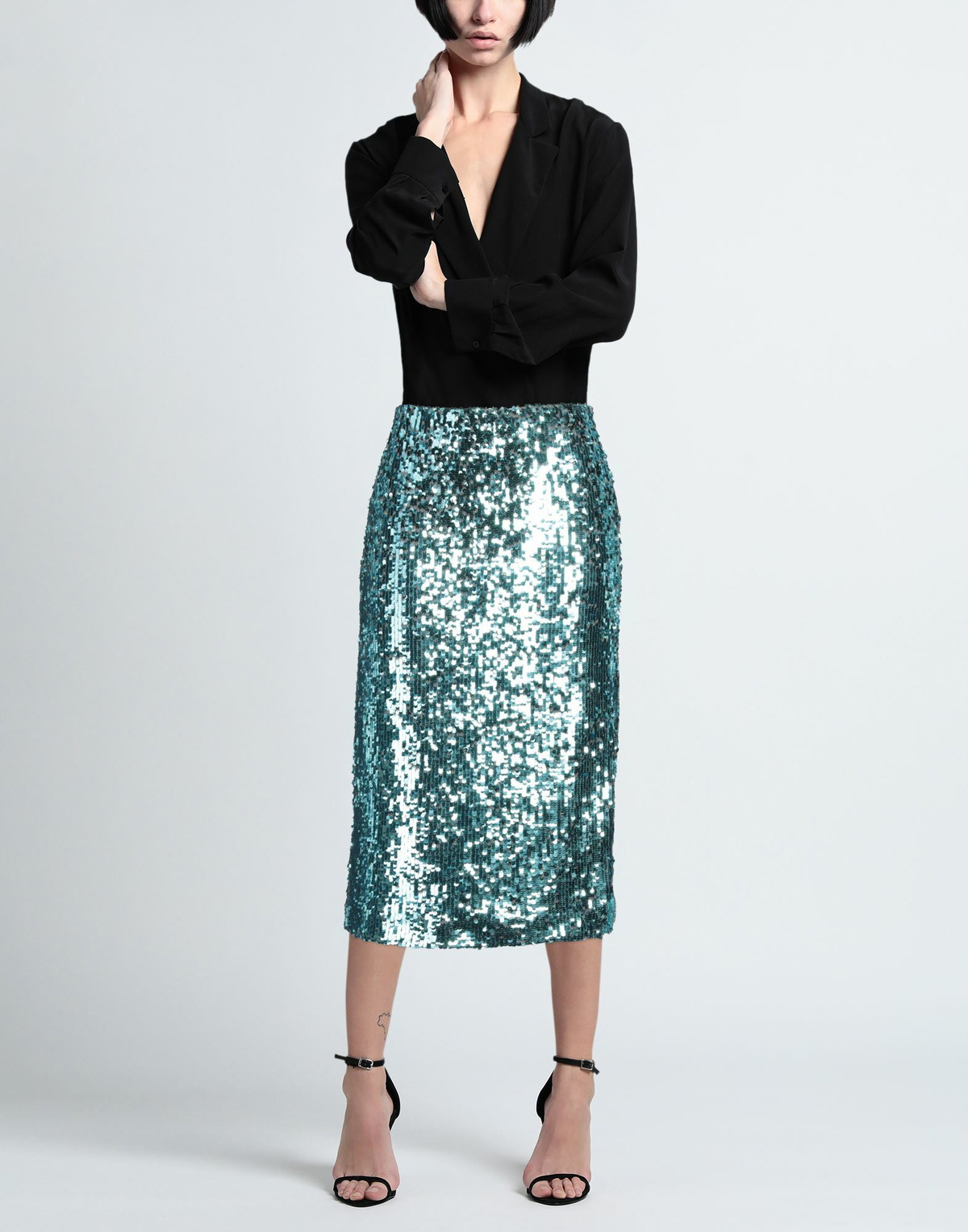 Jucca Womens Midi skirt Turquoise