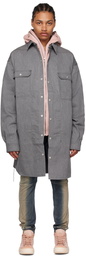 Rick Owens DRKSHDW Gray Jumbo Denim Shirt